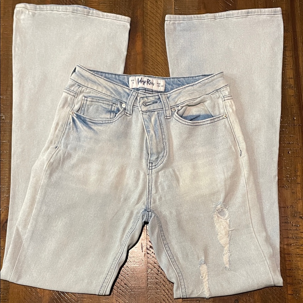 Indigo Rein Light Blue Flare Jeans